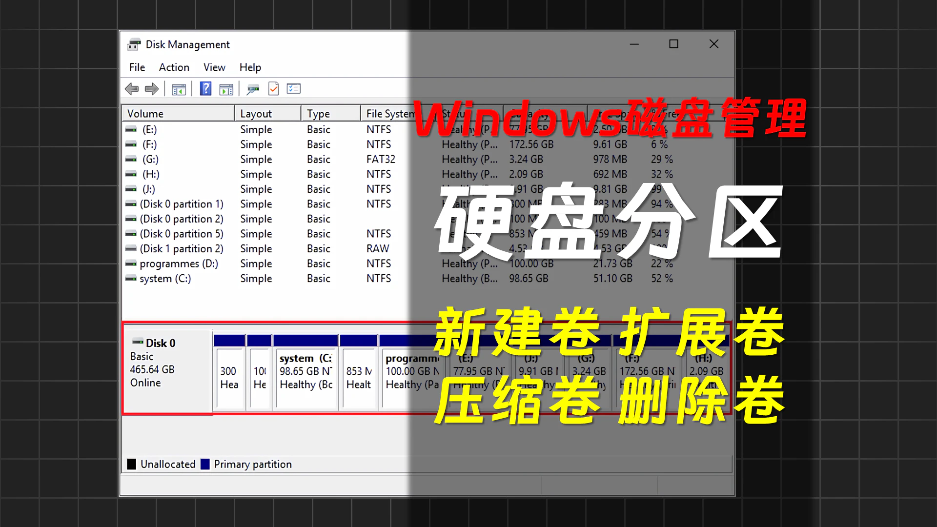 小白也能听懂的Windows硬盘分区教程-秋竹源 - 秋竹源小铺